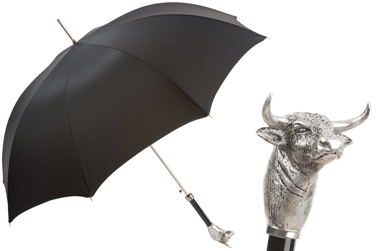Bull Umbrella with Brass Handle – Handmade in Italy