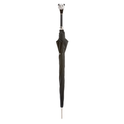 Panda Umbrella with Enameled Brass Handle – Handmade in Italy