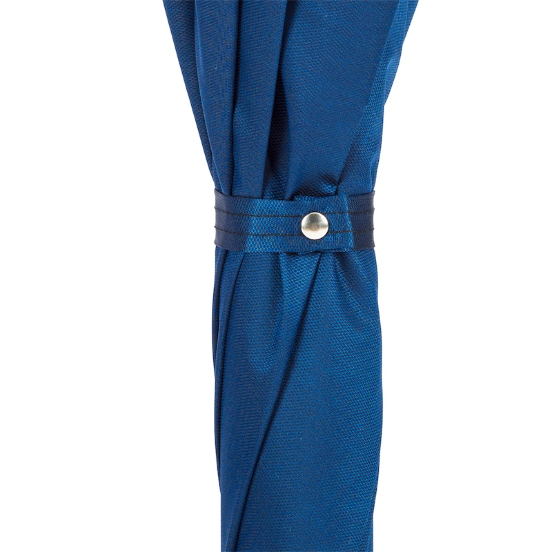 Blue Umbrella with Silver Greyhound Handle – Handmade Italian Luxury