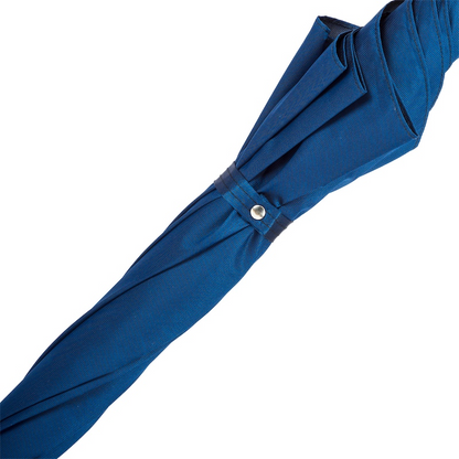 Blue Umbrella with Silver Greyhound Handle – Handmade Italian Luxury