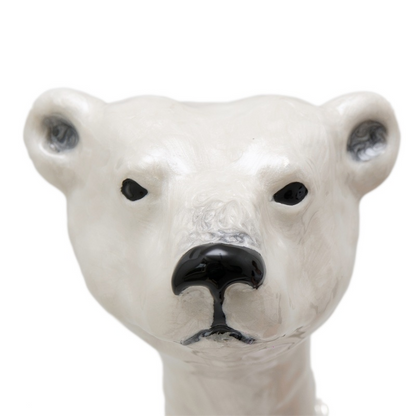Umbrella with Enameled Bear Handle – Handmade in Italy