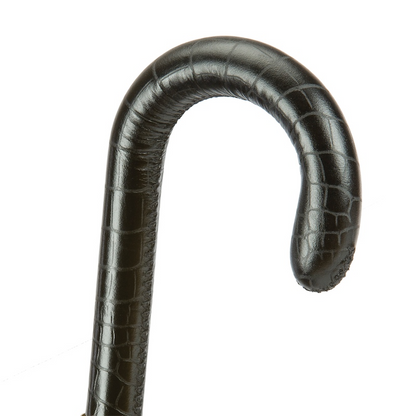 Camouflage Umbrella with Leather Handle – Handmade Italian Luxury