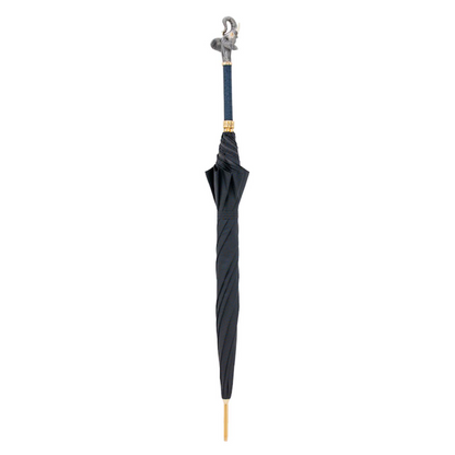 Elephant Umbrella with Enameled Brass Handle – Handmade in Italy