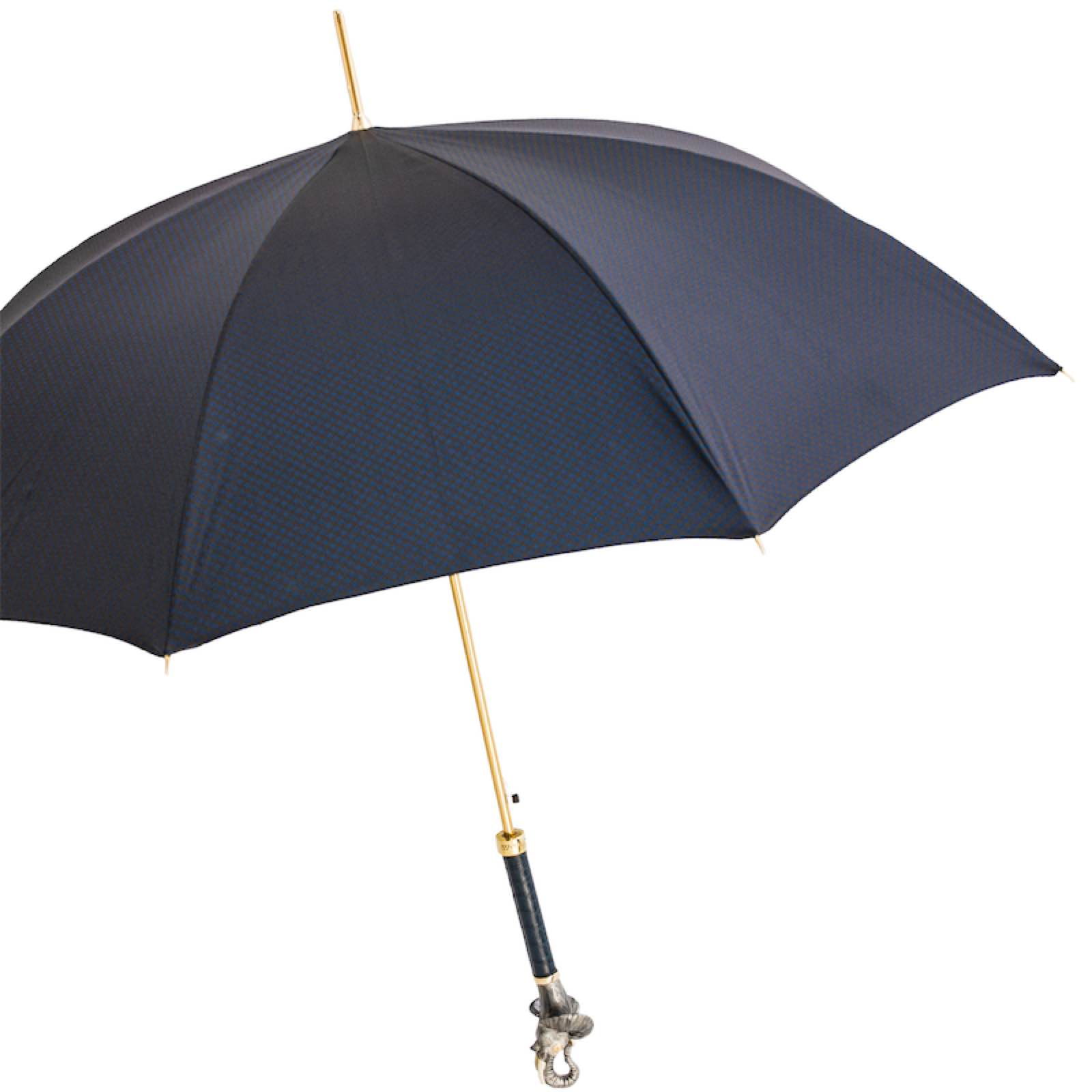 Elephant Umbrella with Enameled Brass Handle – Handmade in Italy