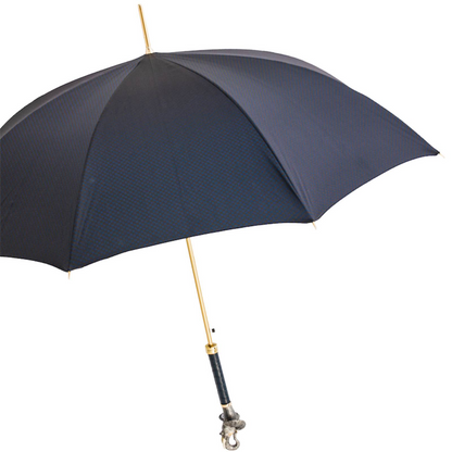 Elephant Umbrella with Enameled Brass Handle – Handmade in Italy