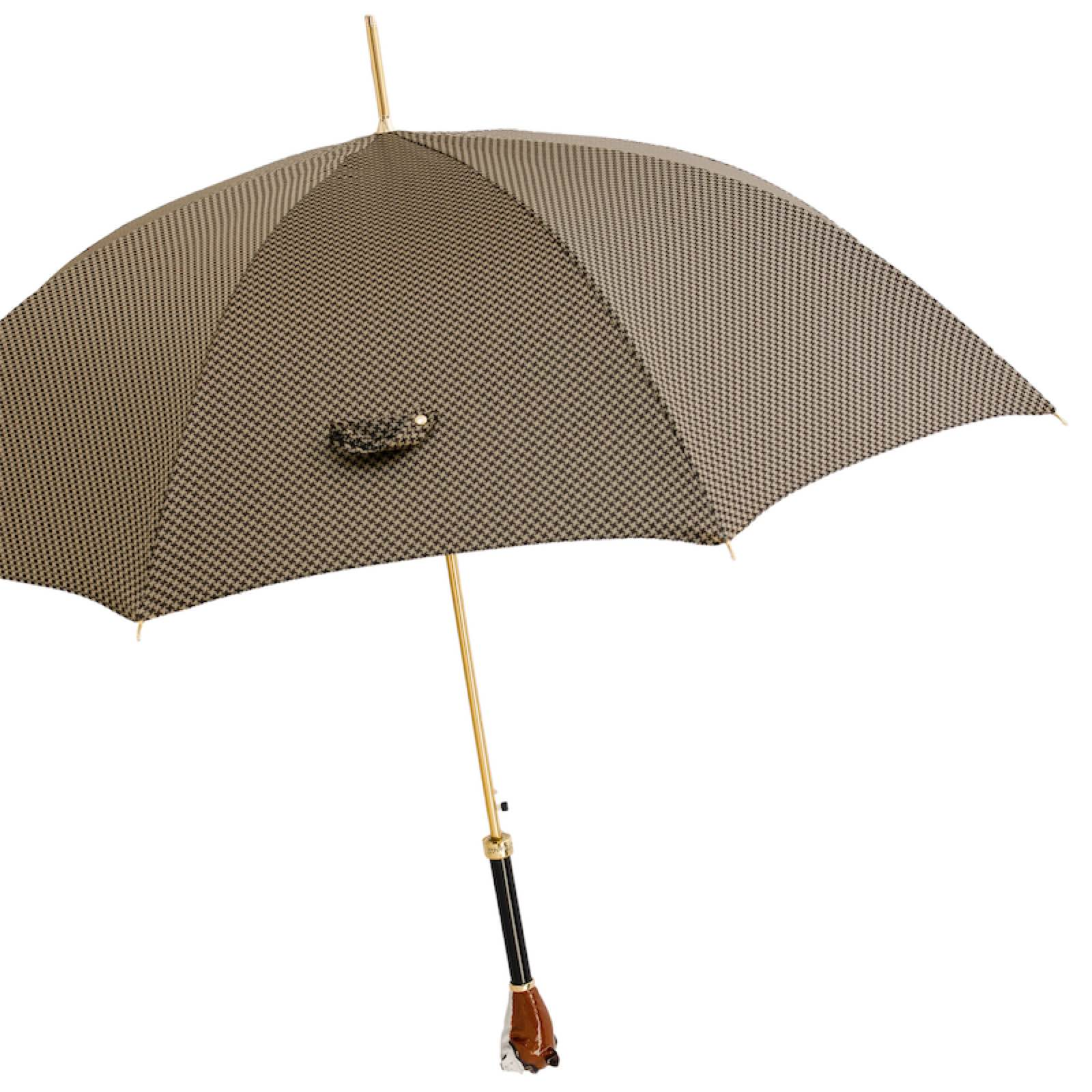 Luxury English Bulldog Umbrella – Handmade Italian Designer Craft