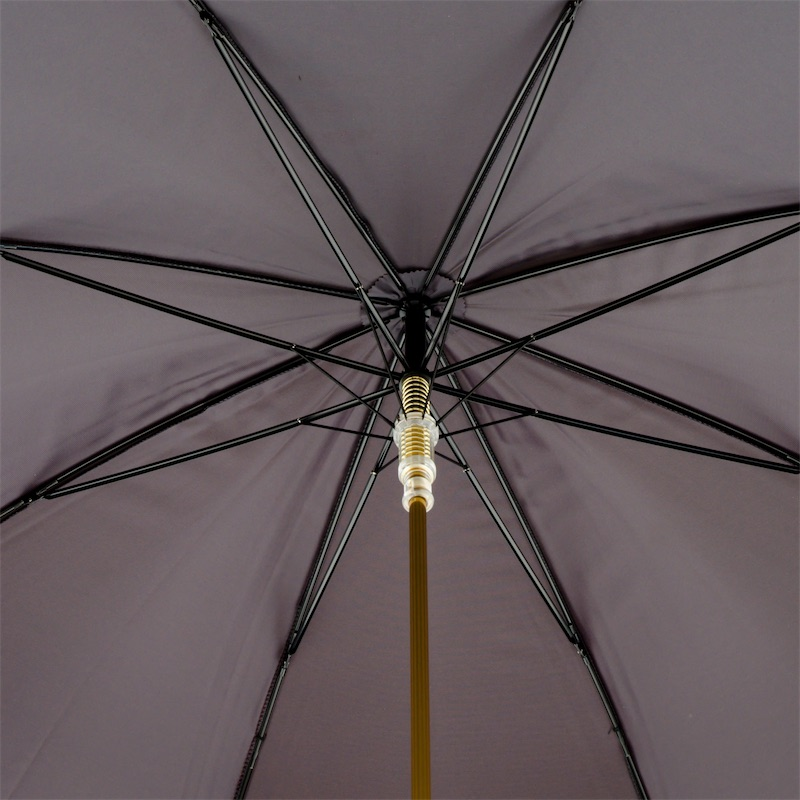 Burgundy Umbrella with Golden Dog Handle – Handmade in Italy