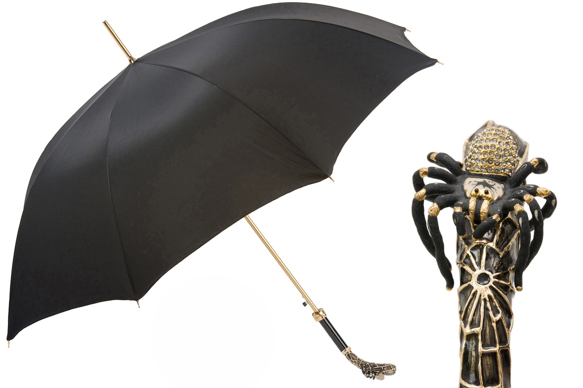 Tarantula Umbrella with Swarovski Crystals – Handmade in Italy