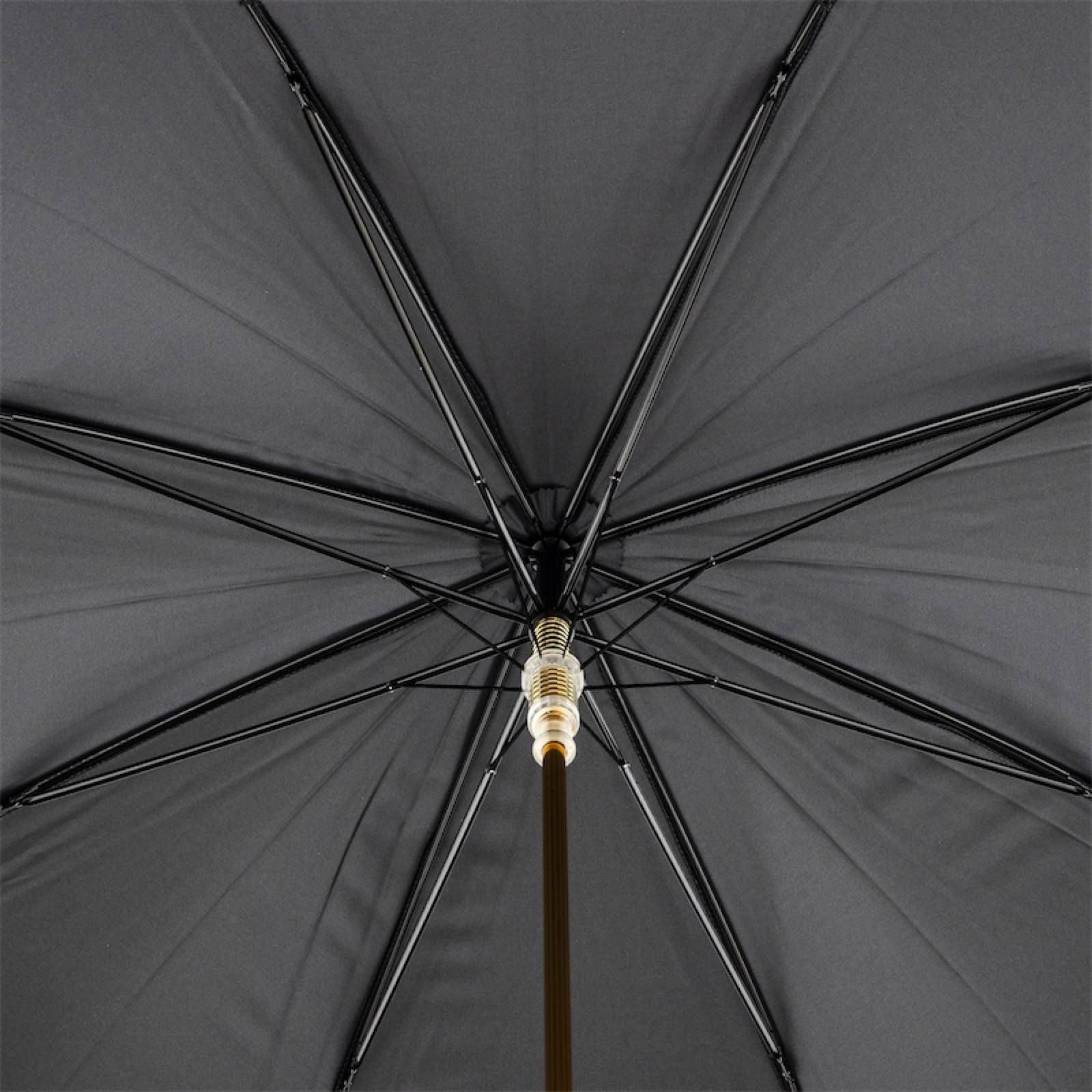 Brown Bear Umbrella with Enameled Brass Handle – Handmade in Italy