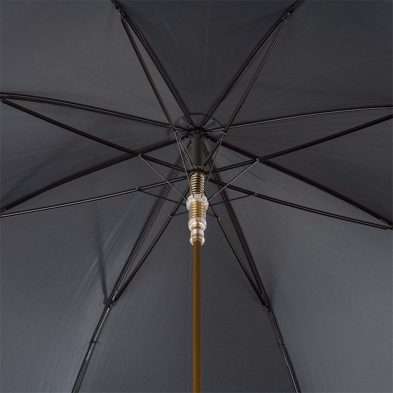 Golden Skull Umbrella with Gilt Resin Handle – Handmade in Italy