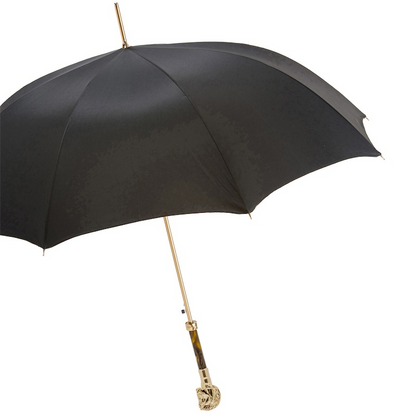 Luxury Golden Horse Umbrella – Handmade Italian Designer Craft