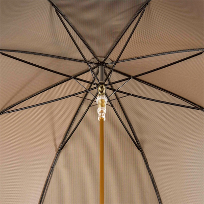 Luxury Owl Umbrella with Enameled Brass Handle – Handmade in Italy