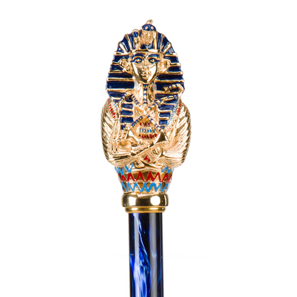 Tutankhamon Umbrella with Enameled Brass Handle – Handmade in Italy