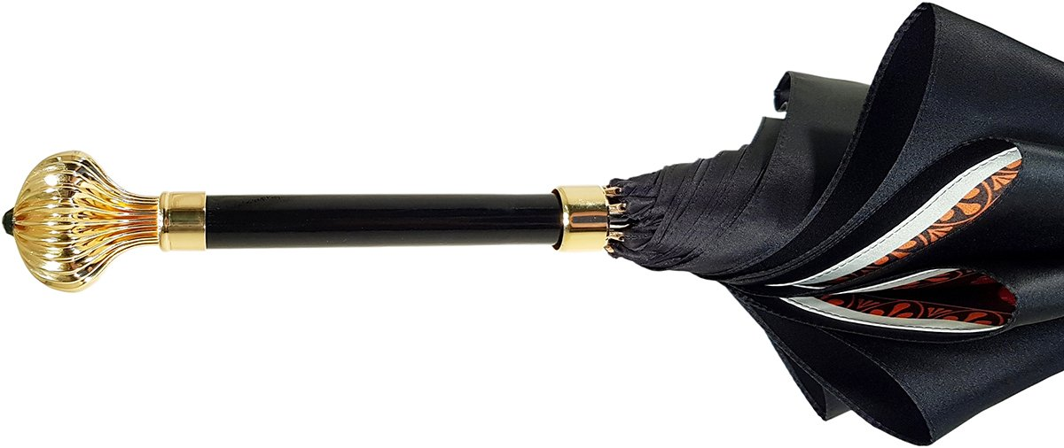 Double Cloth Women’s Umbrella with Elegant Horses Print