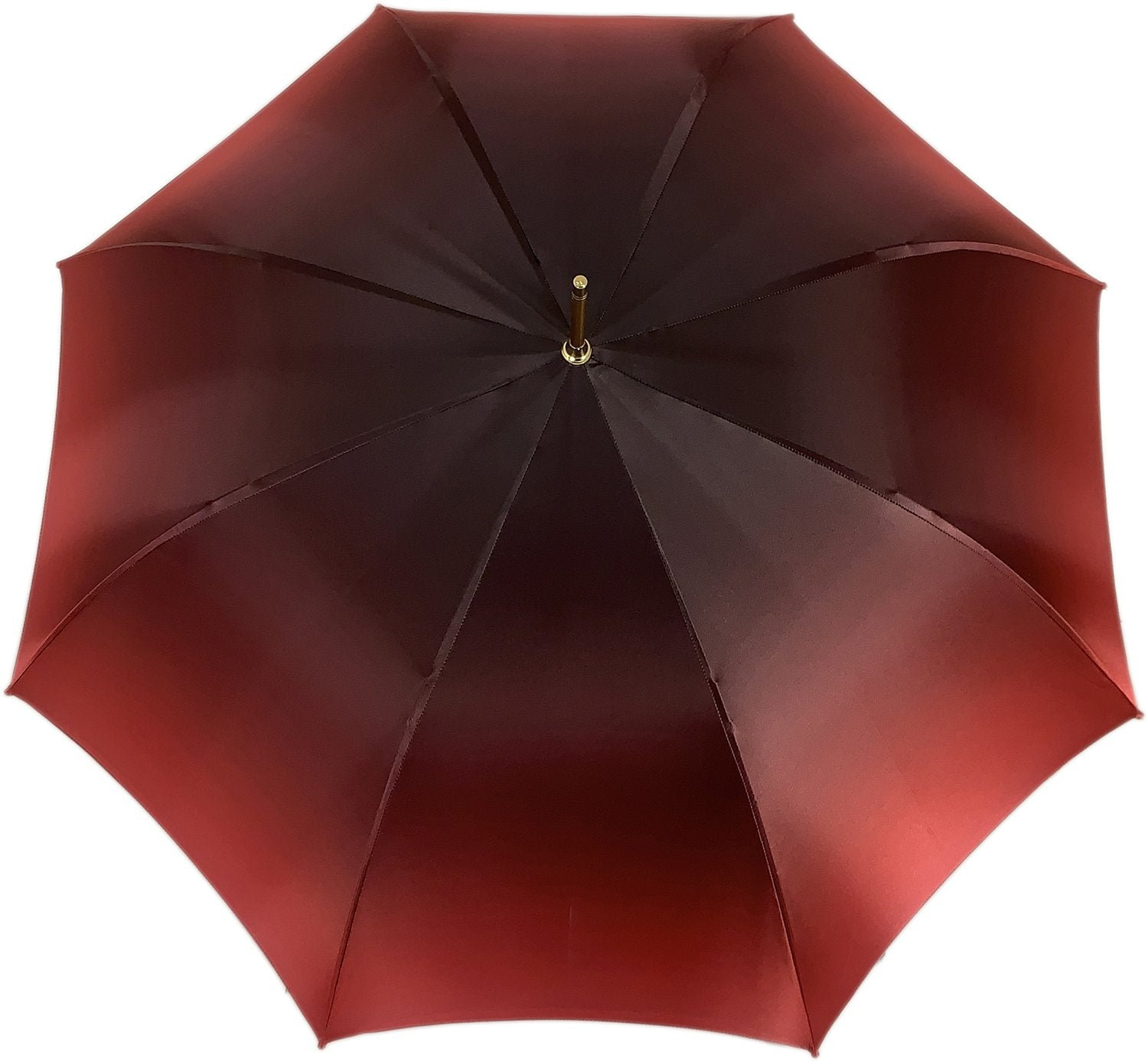 Luxury Burgundy Crown Design Umbrella with Red Stone Handle
