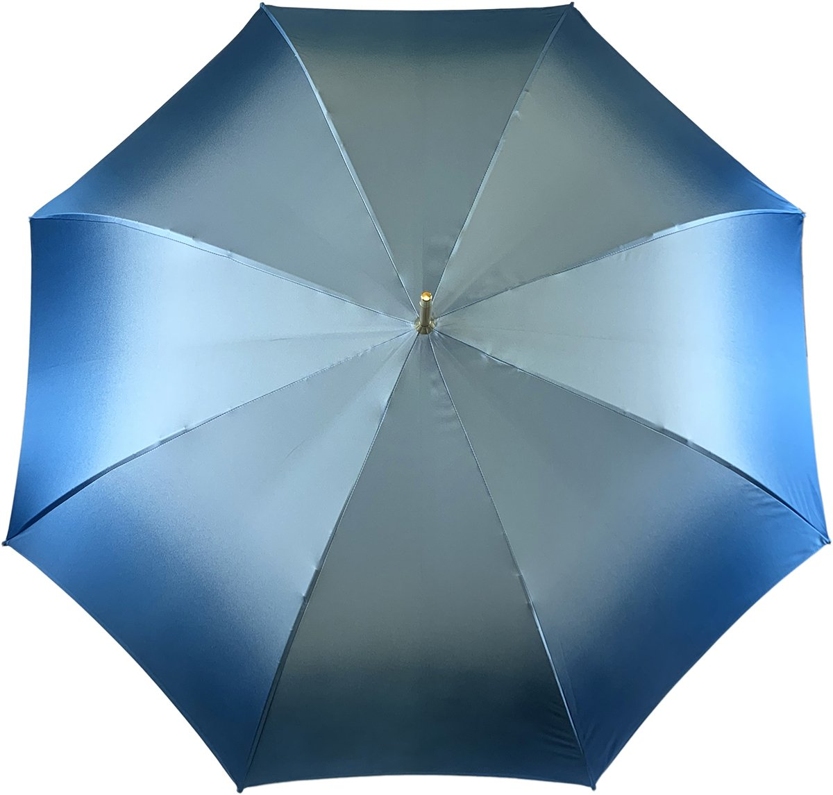 Luxury Light Blue Floral Umbrella with Swarovski Handle