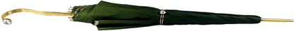 Elegant Stylish Green Floral Umbrella – Italian Handmade Luxury