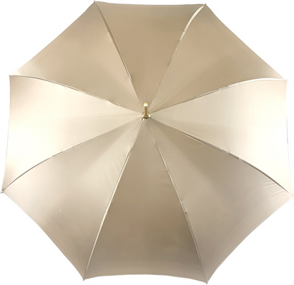 Exclusive Handmade Cream Umbrella – Abstract Design
