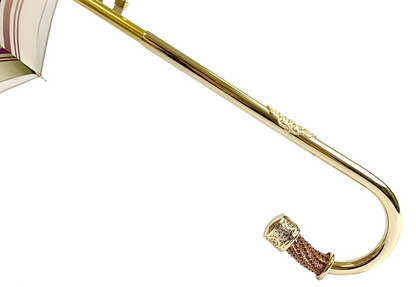 Exclusive Handmade Cream Umbrella – Abstract Design