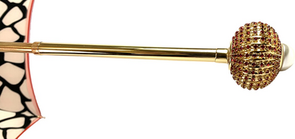 Luxurious Giraffe Pattern Umbrella – Handmade in Italy