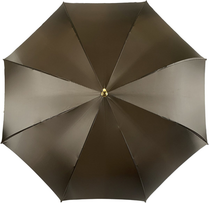 Brown Elegance – Double Cloth Umbrella with Rhombus Pattern