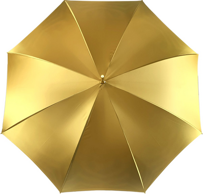 Stunning Double Canopy Yellow Gold Umbrella – Handcrafted Luxury