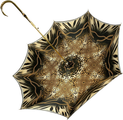 Elegant Double Cloth Umbrella in Luxurious Chocolate Tone