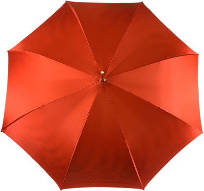 Elegant Double Cloth Umbrella with Internal Leopard Print