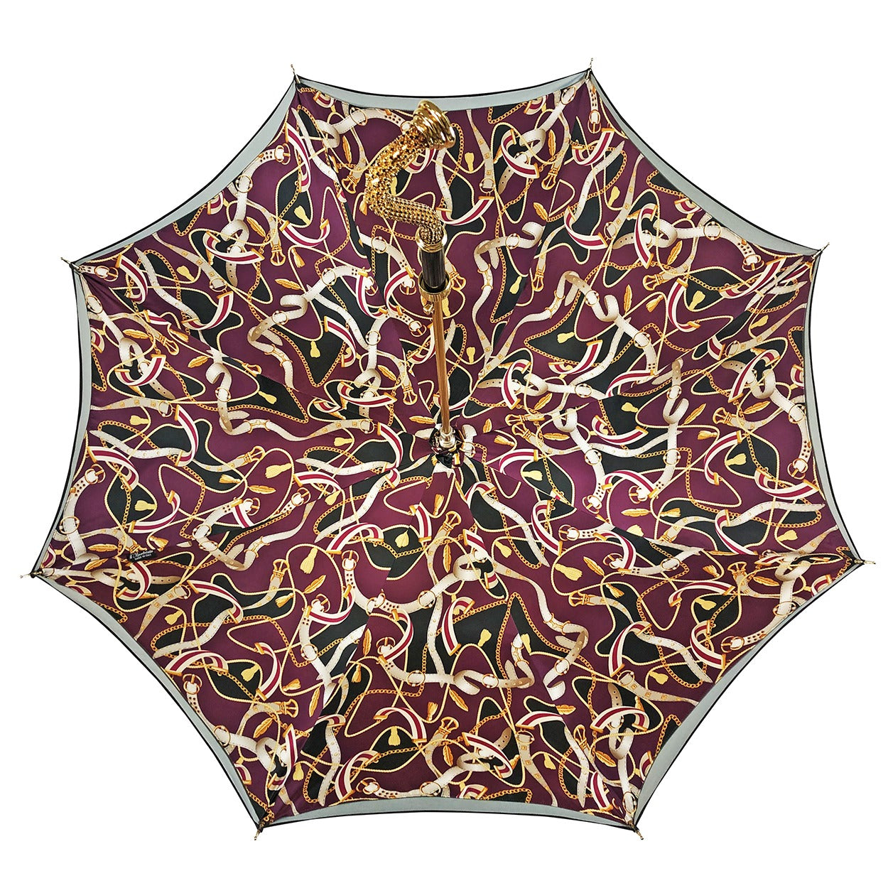 Unique Amethyst Elegance – Exclusive Plume Design Umbrella