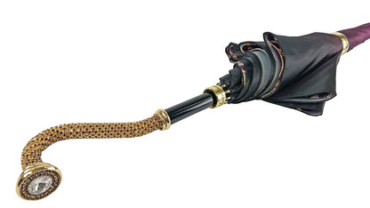 Unique Amethyst Elegance – Exclusive Plume Design Umbrella
