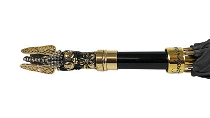 Elegant Handcrafted Umbrella with Dragonfly – Italian Luxury Design