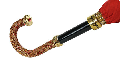 Romantic Red Roses Umbrella – Handmade Luxury for Women