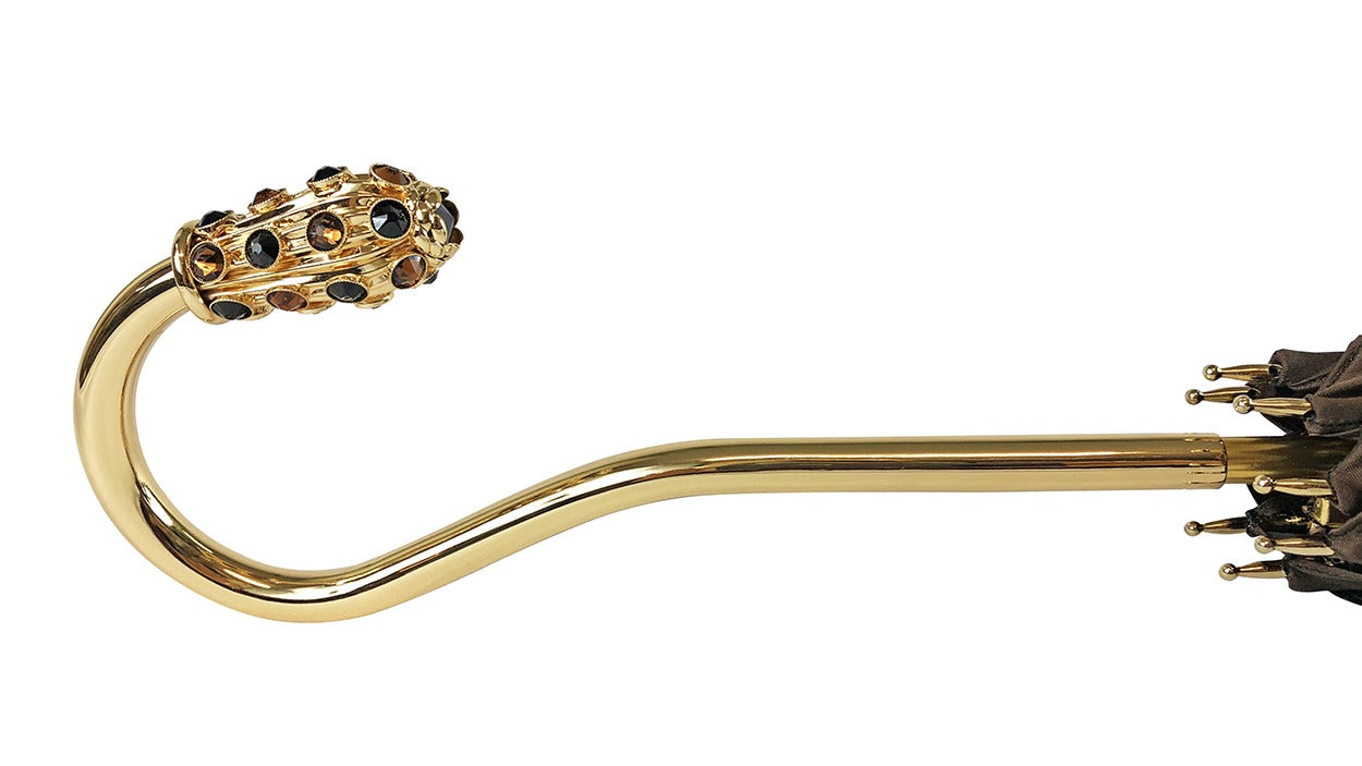 Luxury Handle Exclusive Leopard Design Umbrella