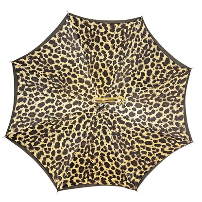 Luxury Handle Exclusive Leopard Design Umbrella