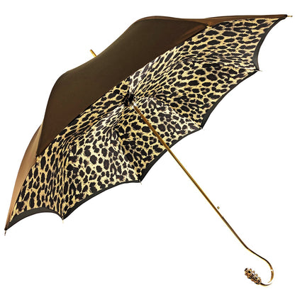 Luxury Handle Exclusive Leopard Design Umbrella
