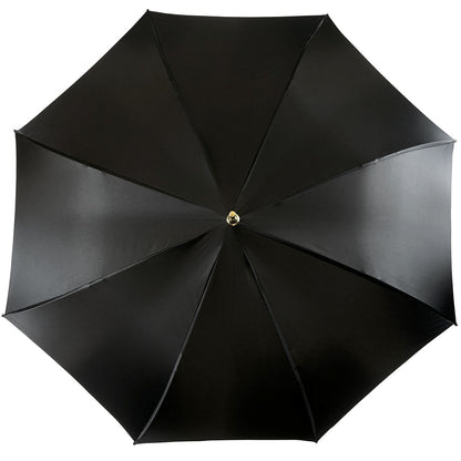 Elegant and Classic Black and Cream Dot Umbrella – Italian Luxury