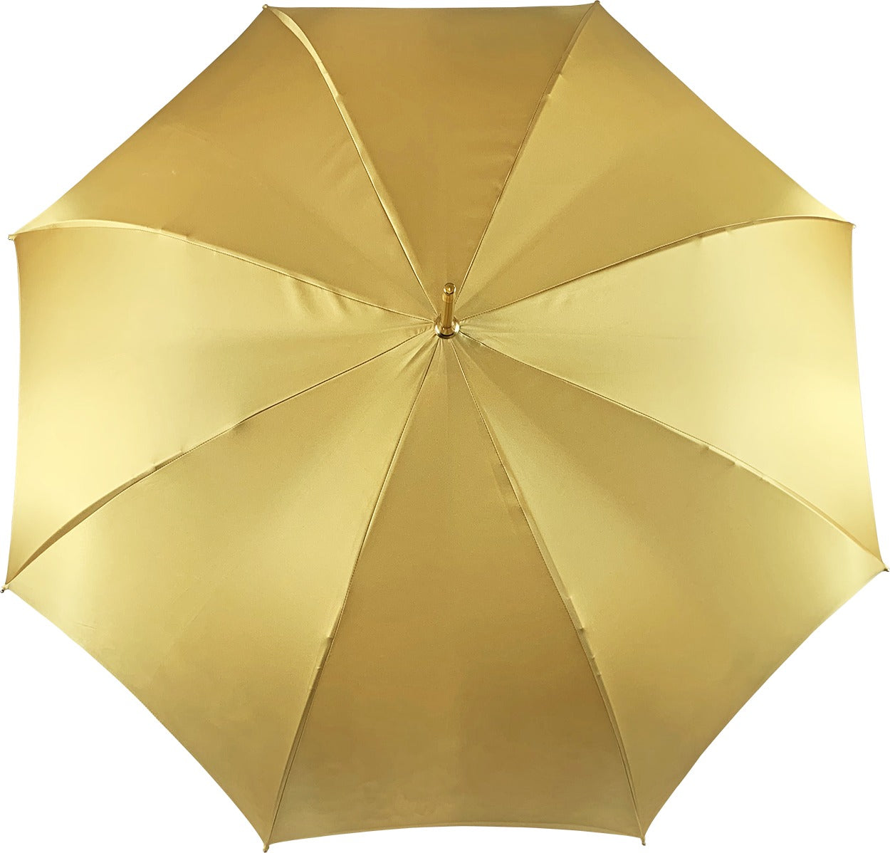 Golden Satin Double Canopy Umbrella with Swarovski Crystal Details