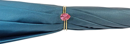 Refined Octane Elegance – Floral Umbrella with Swarovski Accents