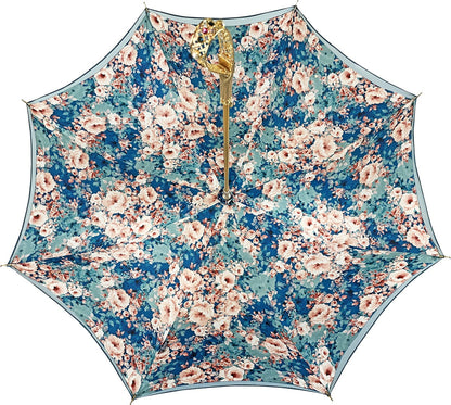 Refined Octane Elegance – Floral Umbrella with Swarovski Accents