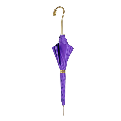 Precious Purple Umbrella with Yellow Crystals – Handcrafted Luxury