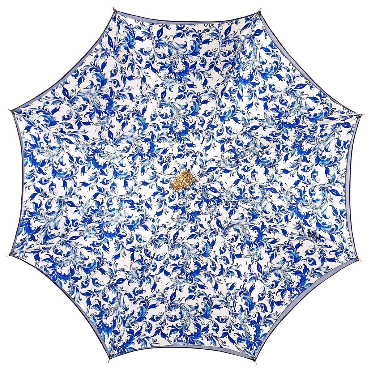 Handcrafted Fine and Elegant Light Blue Women's Umbrella