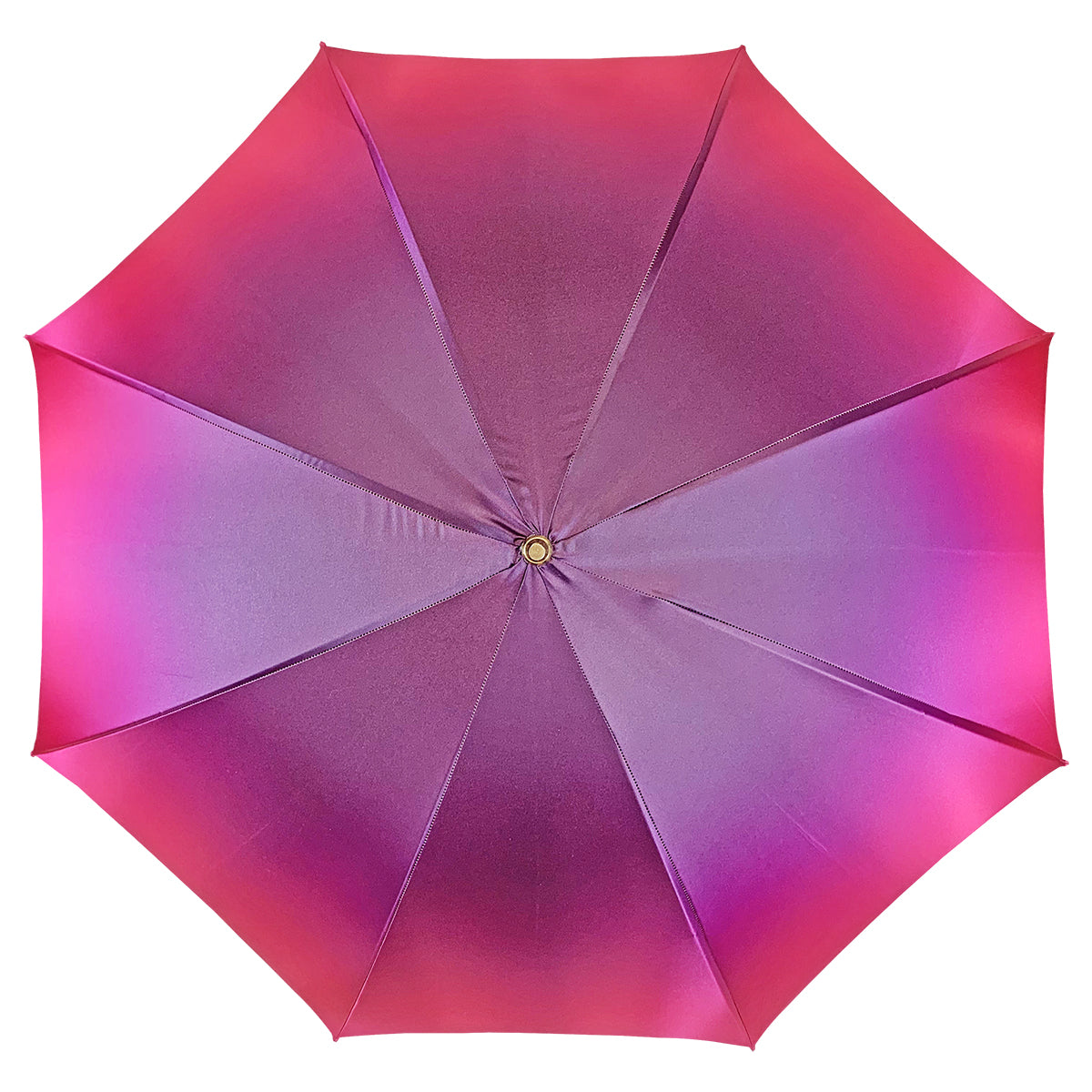 Designer Fuchsia Umbrella with Medallion Handle and Crystals