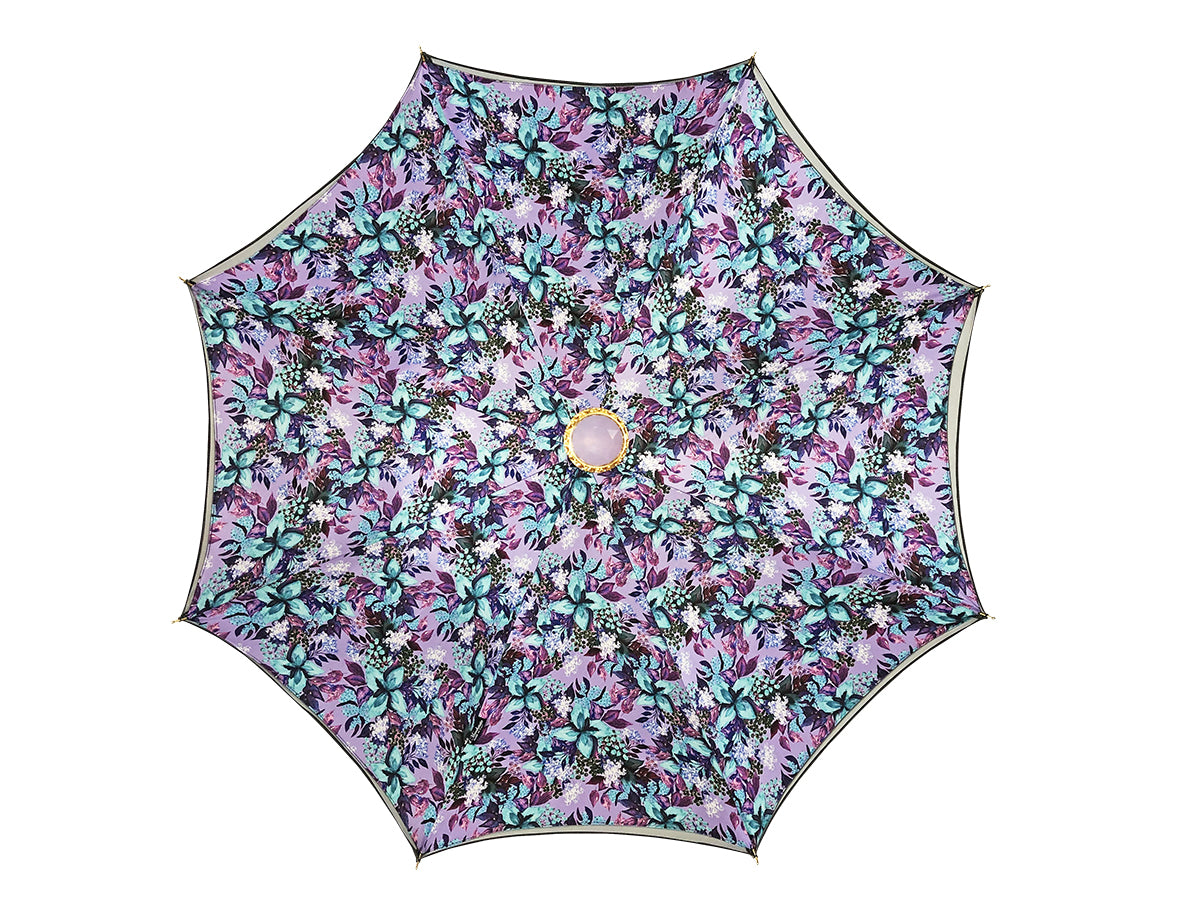 Exclusive Stunning Grey Umbrella with Light Purple Interior