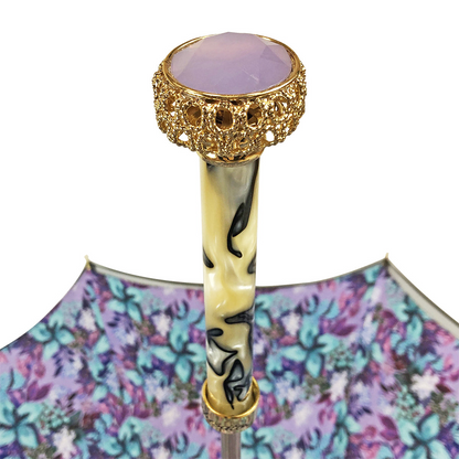 Exclusive Stunning Grey Umbrella with Light Purple Interior