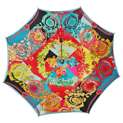 Handcrafted Exclusive Umbrella with Colorful Sicily Design