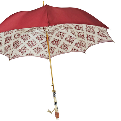 Damask Collection Premium Umbrella – Luxurious 24K Gold-Plated Handle
