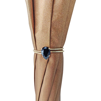 Chic Elegant Ladies Umbrella – Black and Brown Floral Design