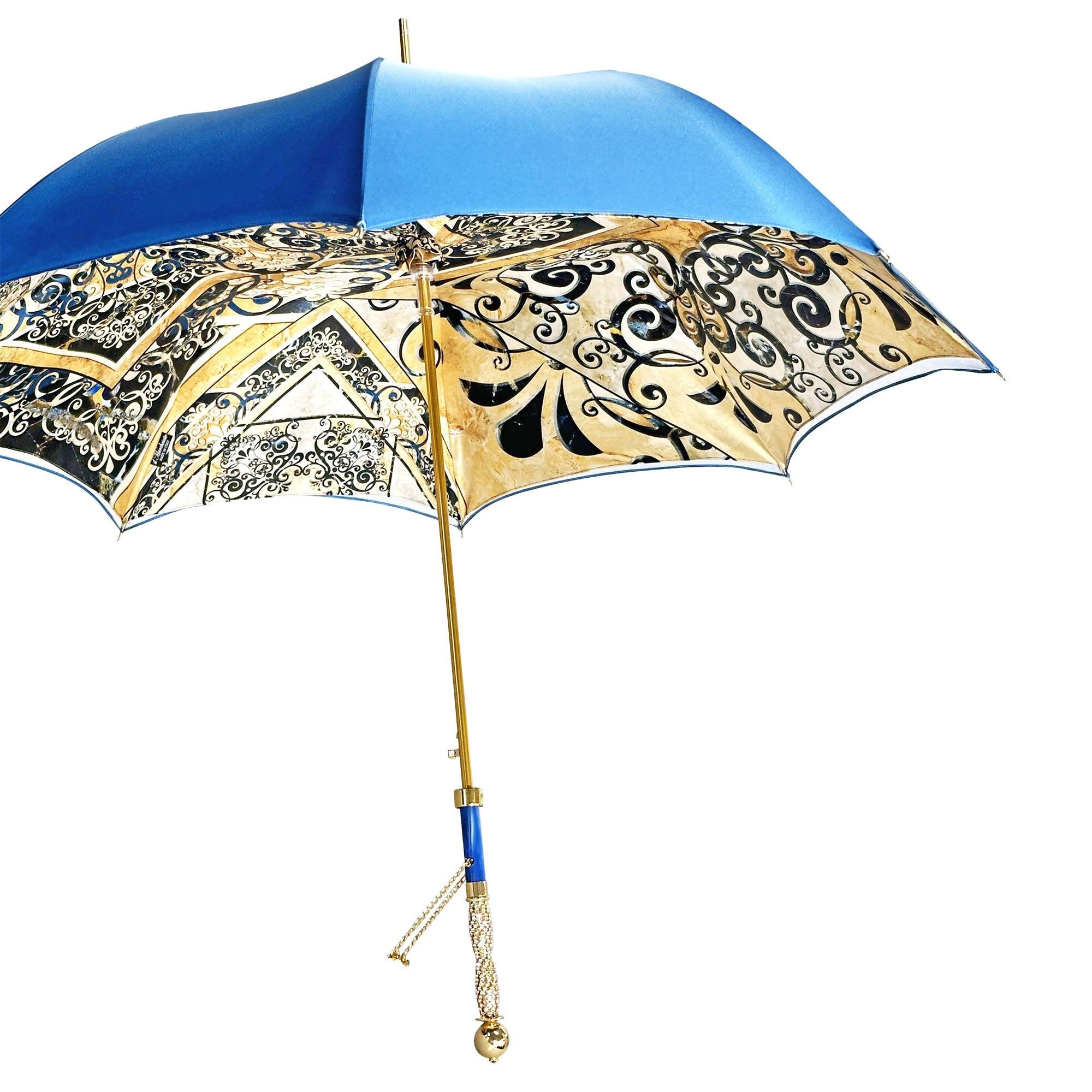Elegant Handmade Umbrella with Exclusive Majolica Design