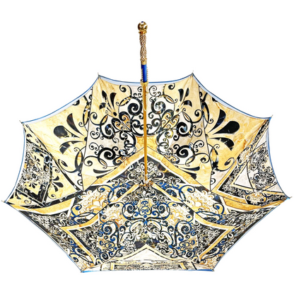 Elegant Handmade Umbrella with Exclusive Majolica Design