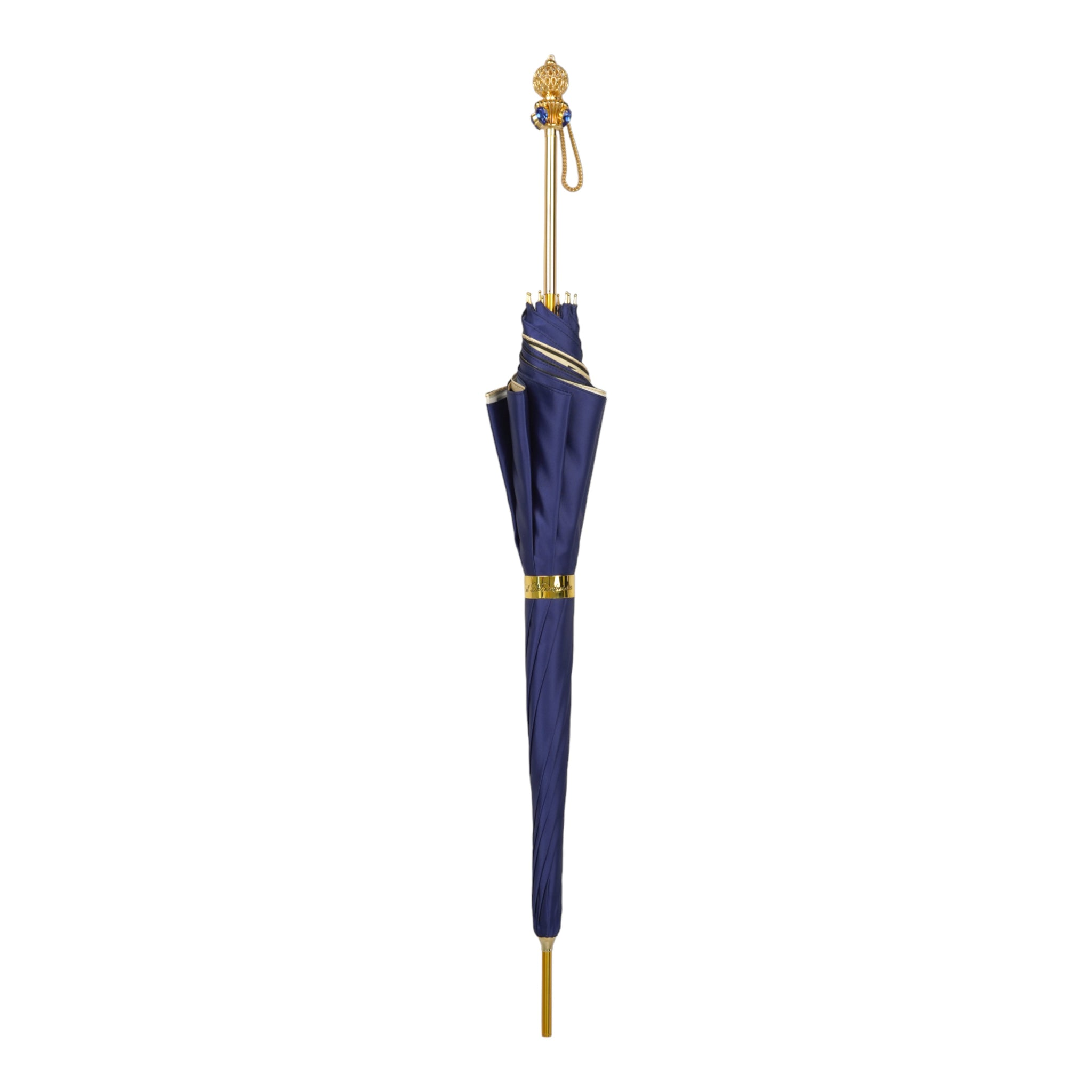 Handmade Umbrellas Featuring 24K Gold-Plated Crystal Handle